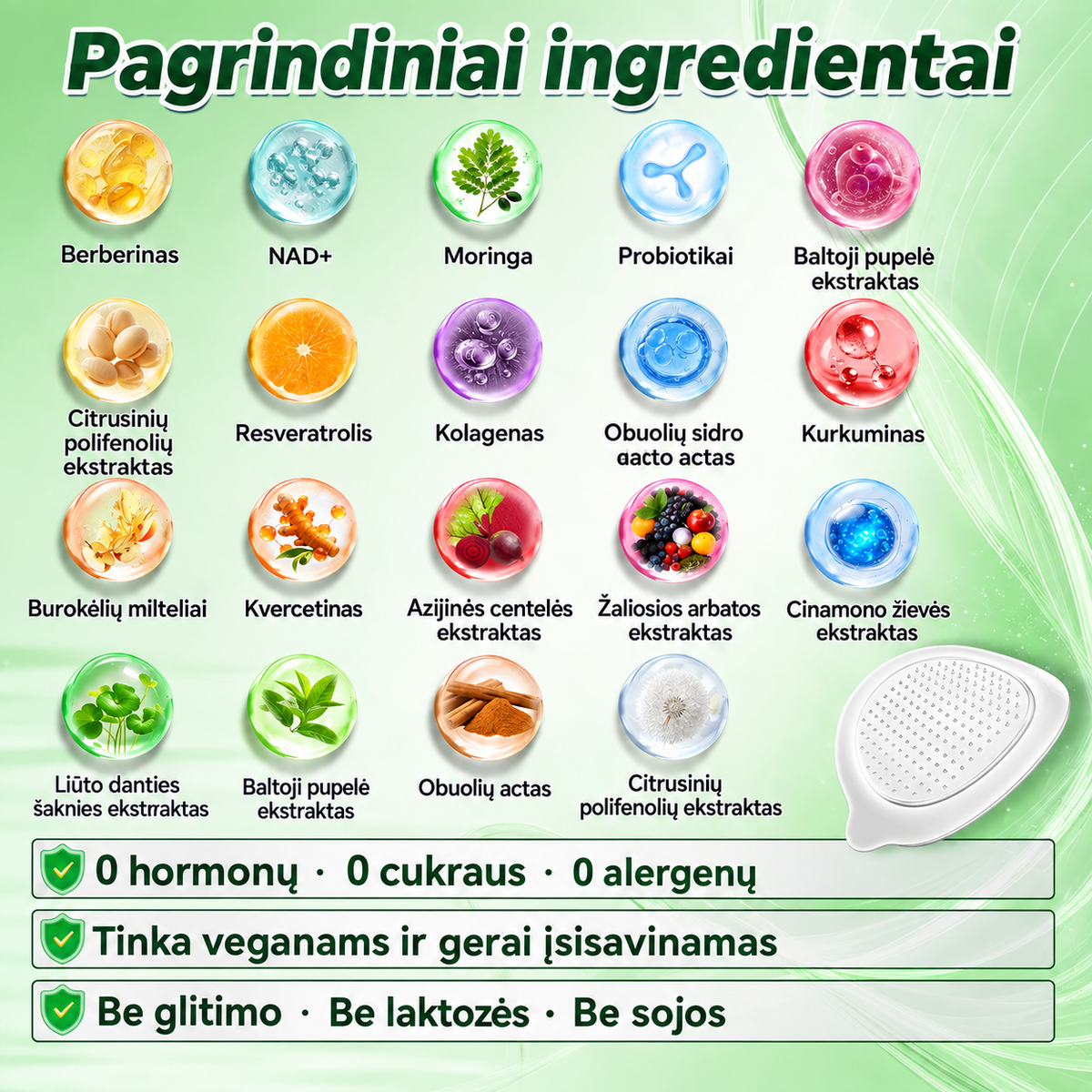 𝐆𝐋𝐎𝑹𝑬𝑵𝑫𝗔® 𝑴𝒐𝒓𝒊𝒏𝒈𝒂 & 𝑩𝒆𝒓𝒃𝒆𝒓𝒊𝒏𝒂 10-in-1 𝐏𝐚𝐳̌𝐚𝐧𝐠𝐮𝐬 𝐍𝐚𝐧𝐨 𝐌𝐢𝐜𝐫𝐨𝐚𝐝𝐚𝐭𝐢𝐧𝐢𝐬 𝐏𝐥𝐞𝐢𝐬𝐭𝐫𝐚𝐬🧡🧡